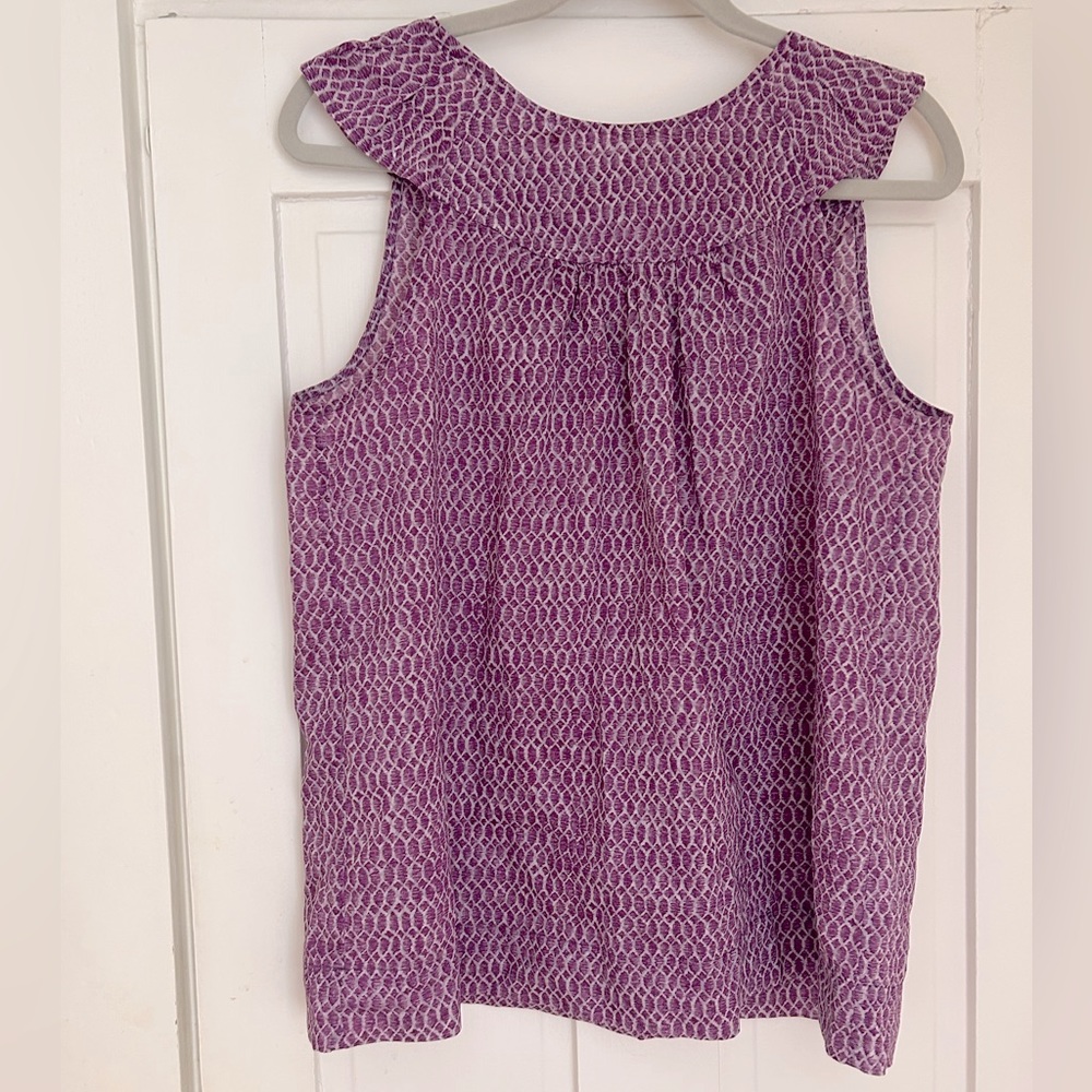 Banana Republic summer cotton top w/cap sleeves